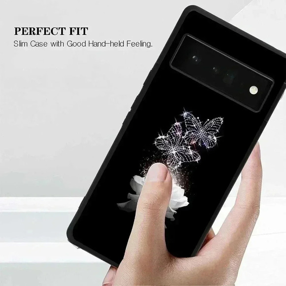 Google Pixel 6 Pro  Case-White Rose (New) - Picture 2 of 7